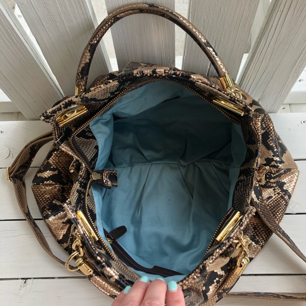 Cynthia Rowley Python Leather Purse - image 4